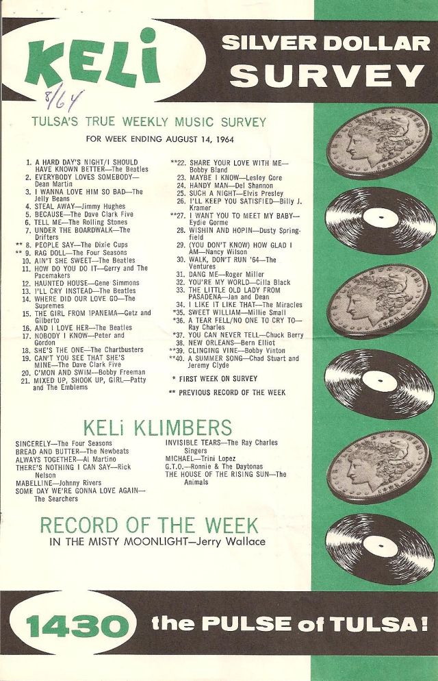 KELi 8/14/1964 survey